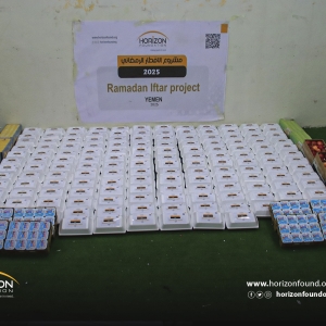 Horizon Foundation for Development - Food Security Sector continues to distribute daily Ramadan Iftar meals to hundreds of IDPs families